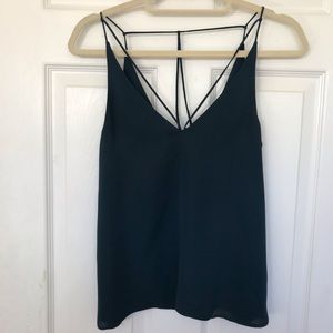 Topshop Forest Green Strappy Camisole